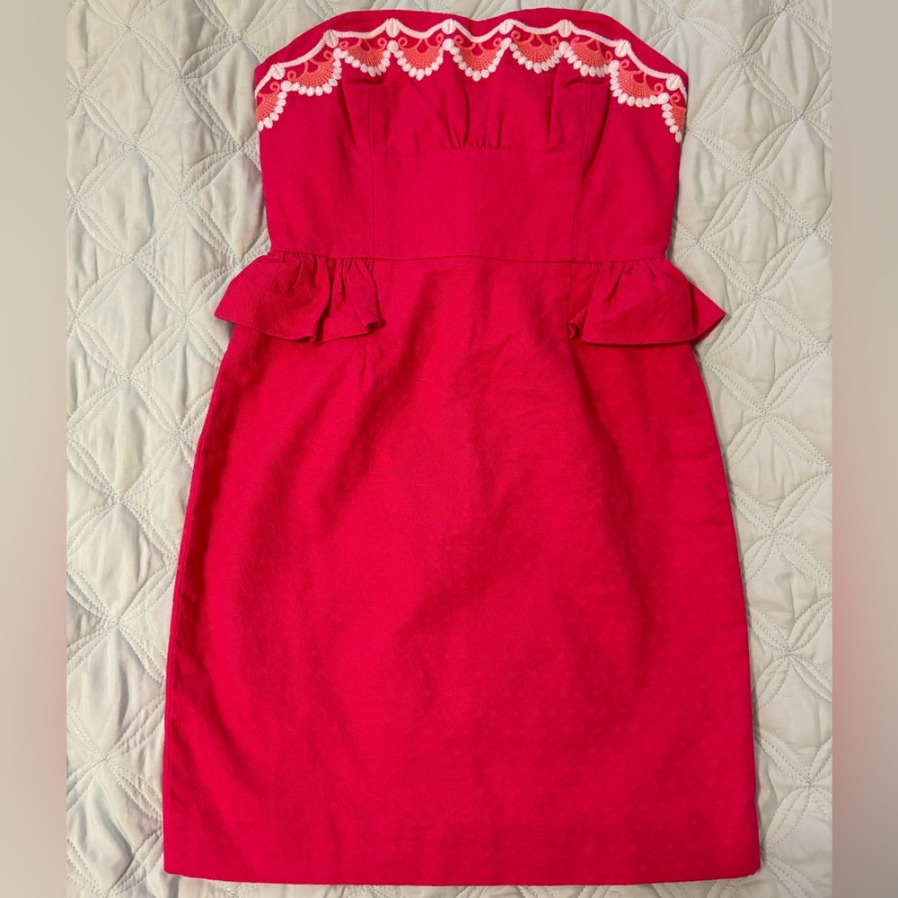 Lilly Pulitzer strapless dress